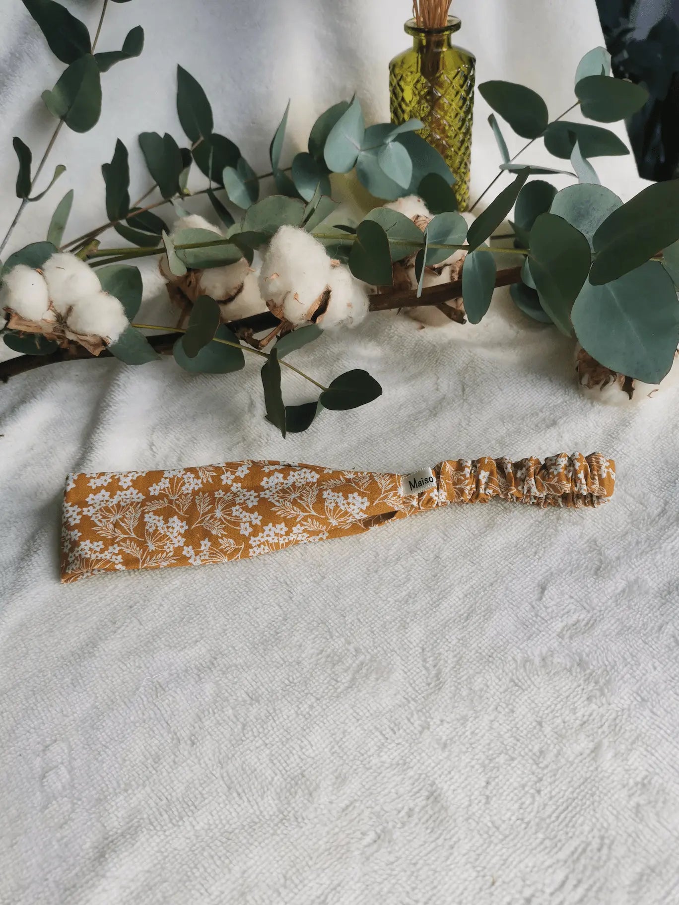 Bandeau Cheveux Jaune Fleuri - BENOÎTE