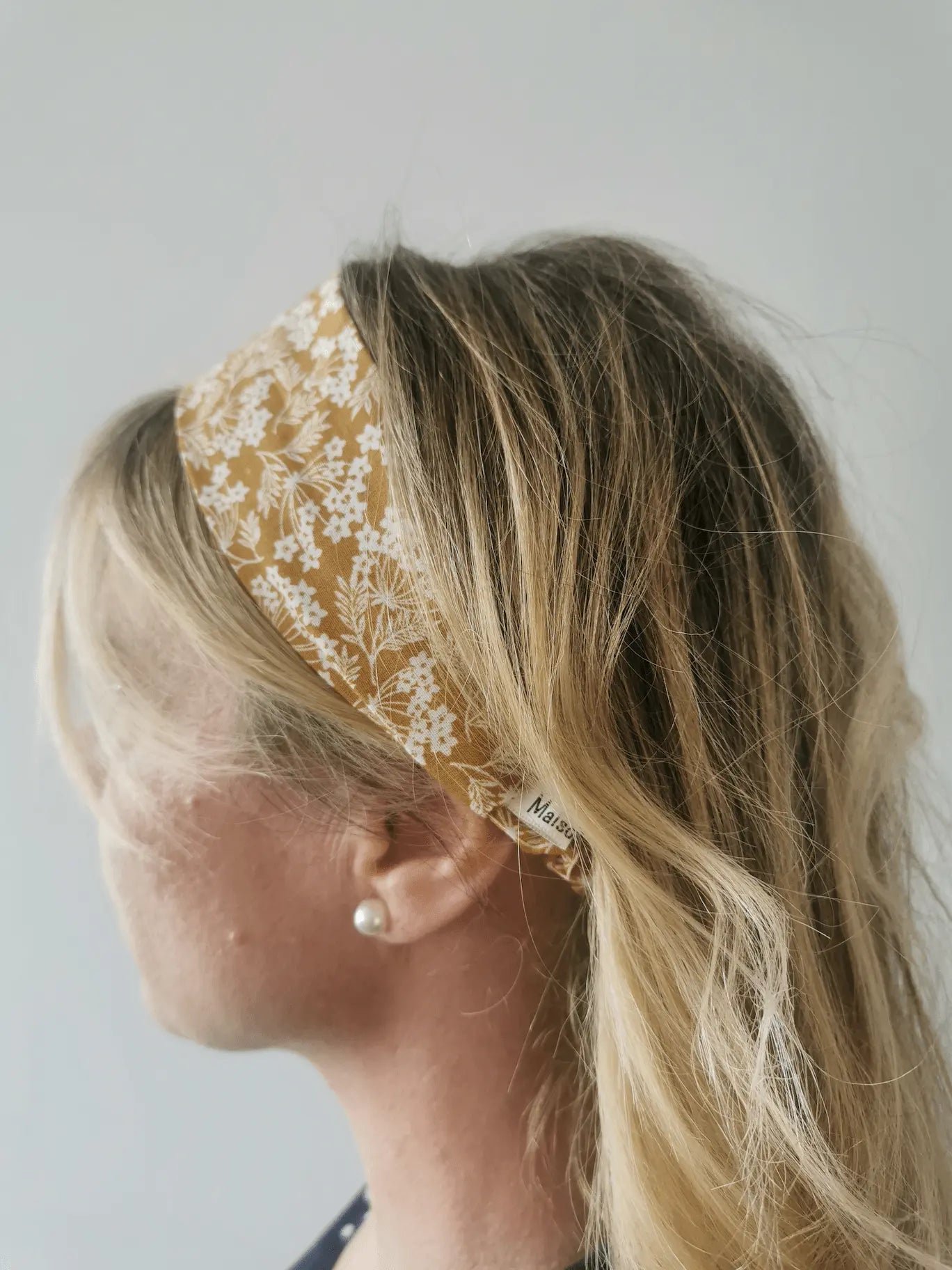 Bandeau Cheveux Jaune Fleuri - BENOÎTE