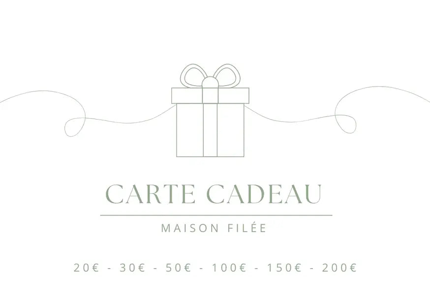 Carte Cadeau Maison Filée