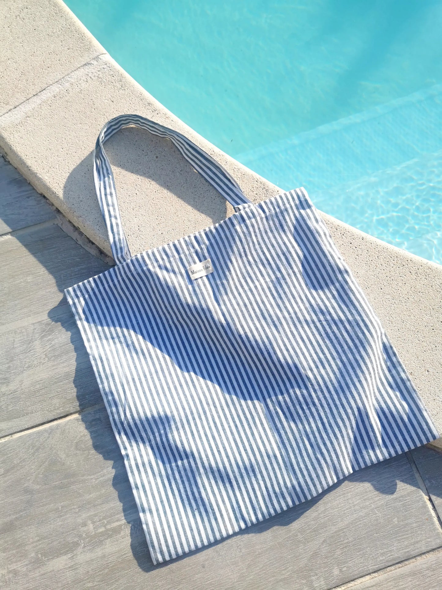 Tote Bag Rayures Verte - MAGNOLIA