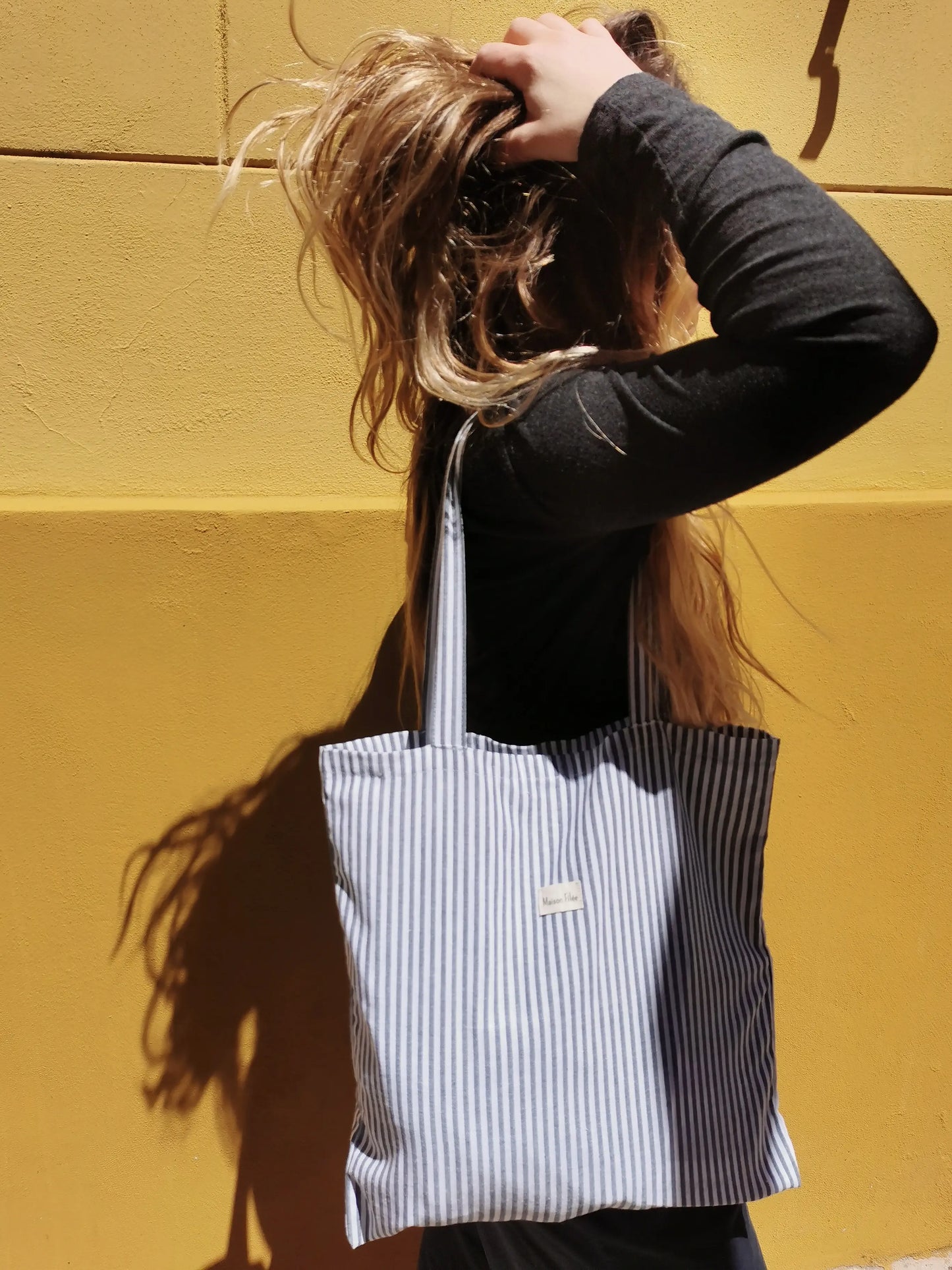 Tote Bag Rayures Verte - MAGNOLIA