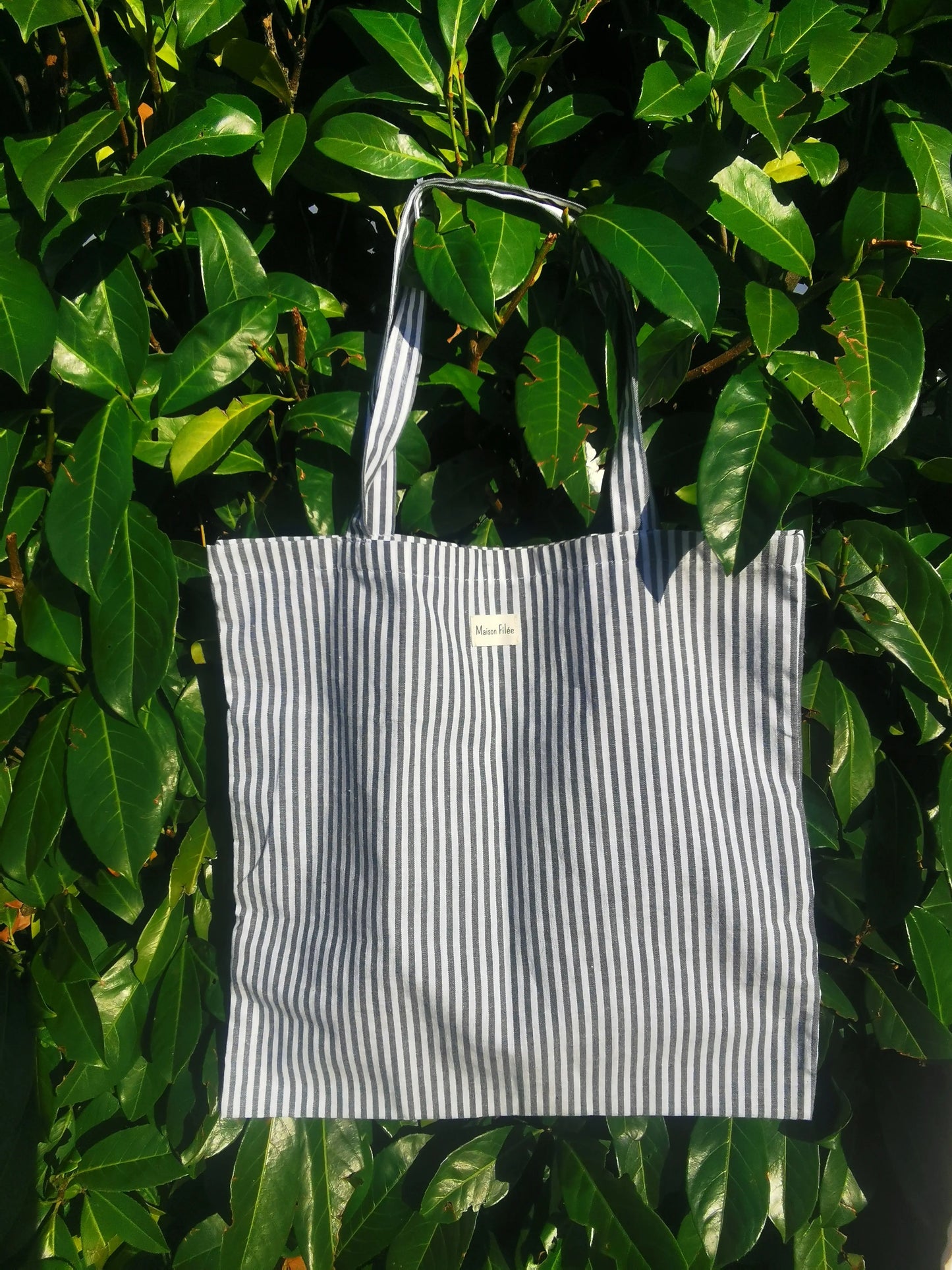 Tote Bag Rayures Verte - MAGNOLIA