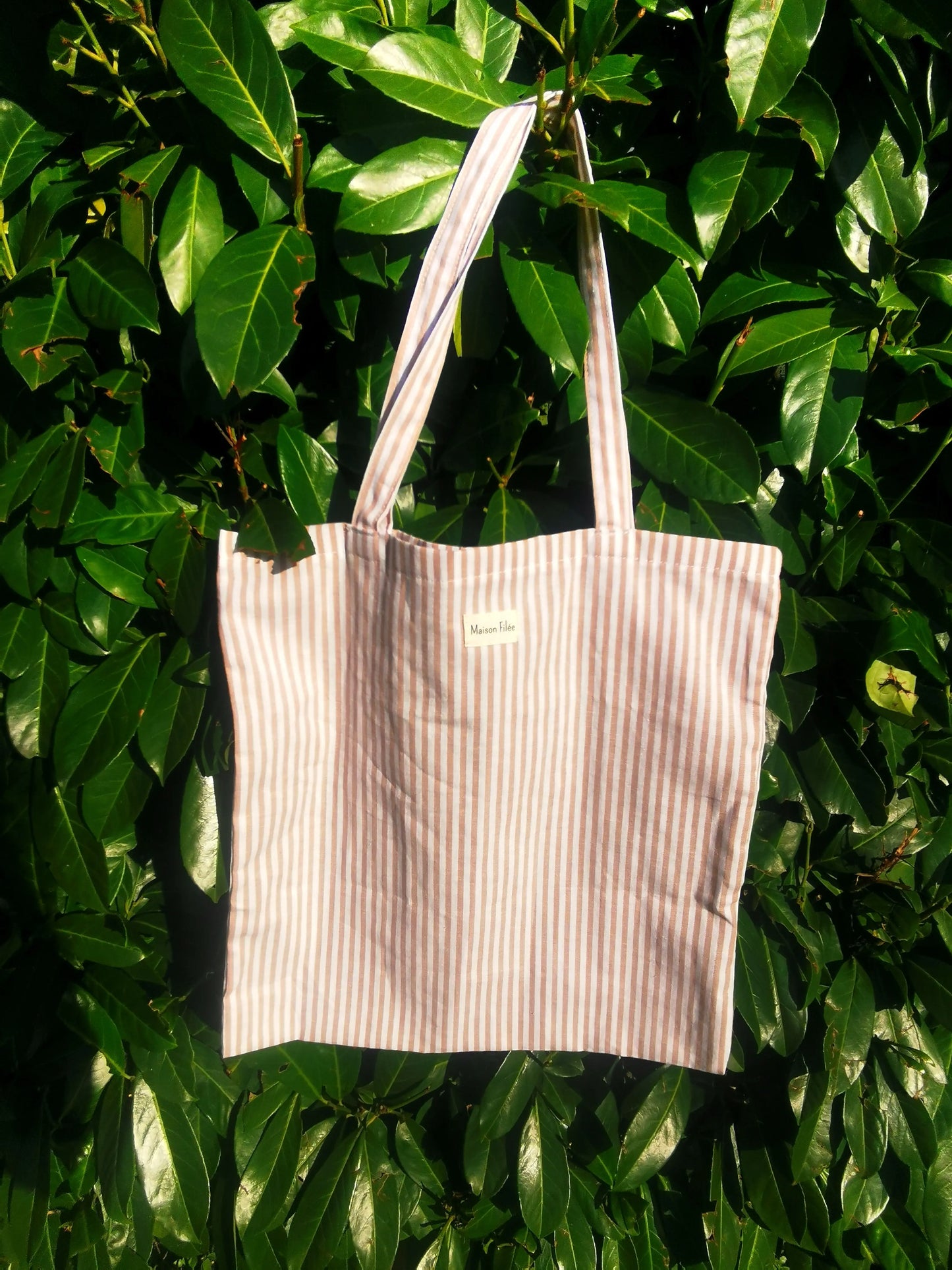 Tote Bag Rayures Crème - PAULOWNIA